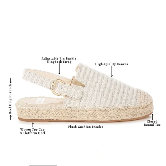 Zalli Canvas Espadrilles Sandals - Picture 7 of 7